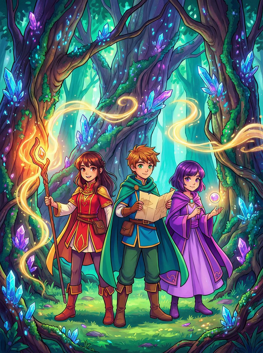 蘑菇视频动漫-魔法三人组 · 奇幻冒险动漫演示